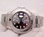 NEW UPGRADED Rolex YACHT-MASTER 116622 RHODIUM GREY DIAL / BLUE ACCENTS